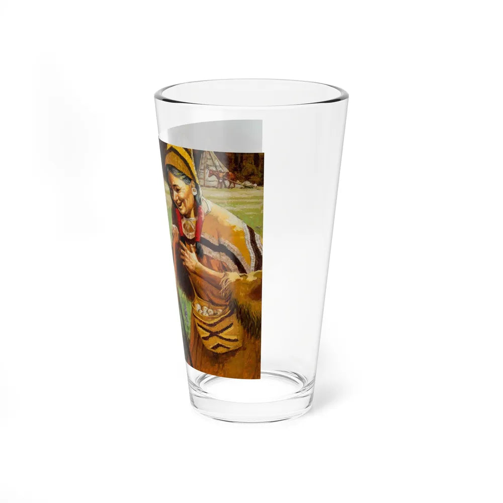 Squanto and the Miracle of Thanksgiving, interior illustrations (17), 2012 (Magazine Illustration) Pint Glass 16oz - Go Mug Yourself
