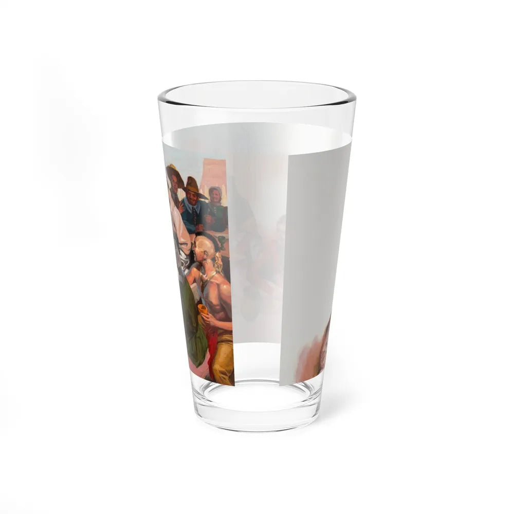 Squanto and the Miracle of Thanksgiving, interior illustrations (3), 2012 (Magazine Illustration) Pint Glass 16oz - Go Mug Yourself