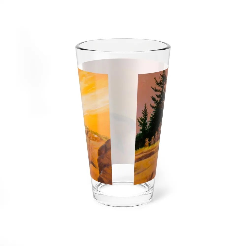 Squanto and the Miracle of Thanksgiving, interior illustrations (4), 2012 (Magazine Illustration) Pint Glass 16oz - Go Mug Yourself