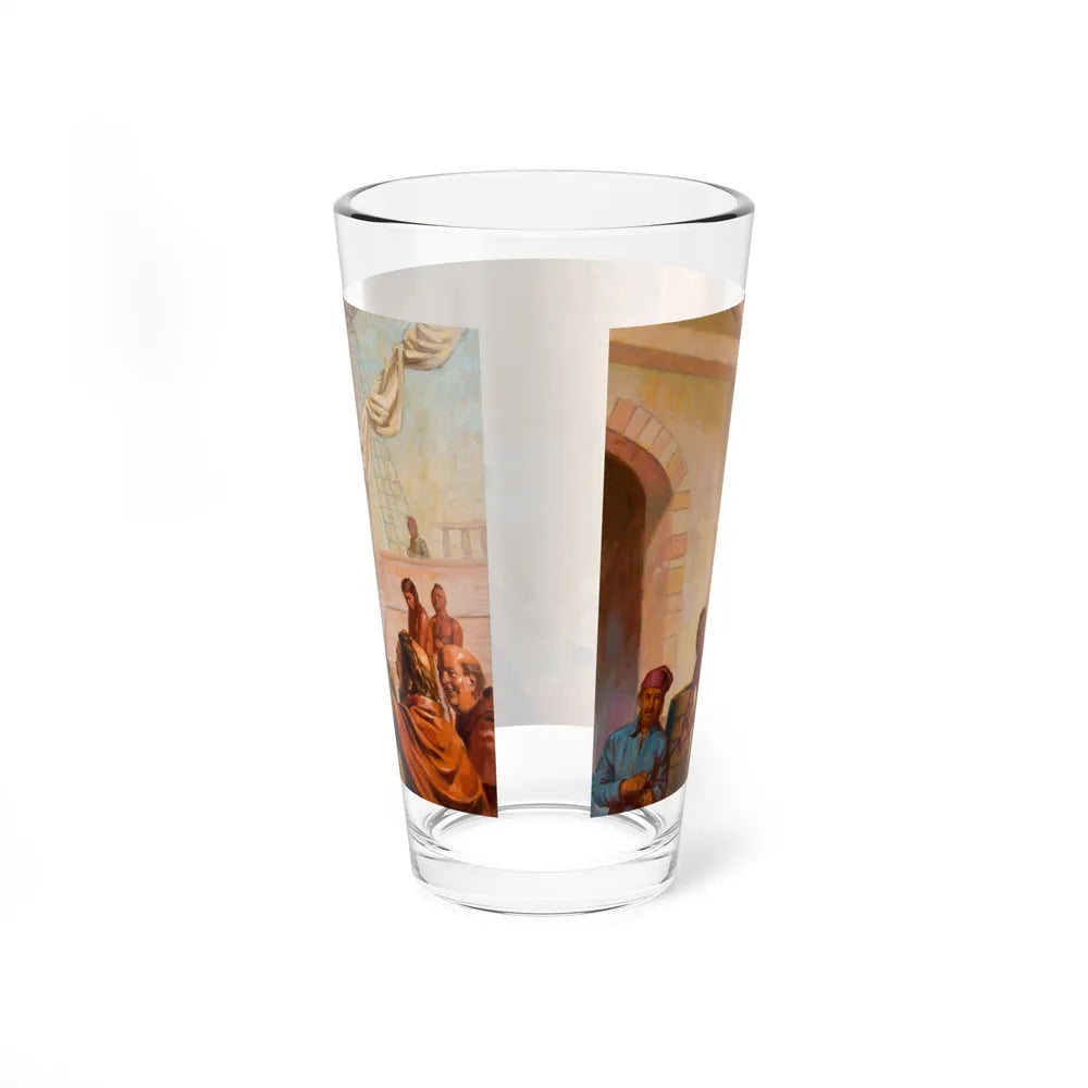 Squanto and the Miracle of Thanksgiving, interior illustrations (5), 2012 (Magazine Illustration) Pint Glass 16oz - Go Mug Yourself