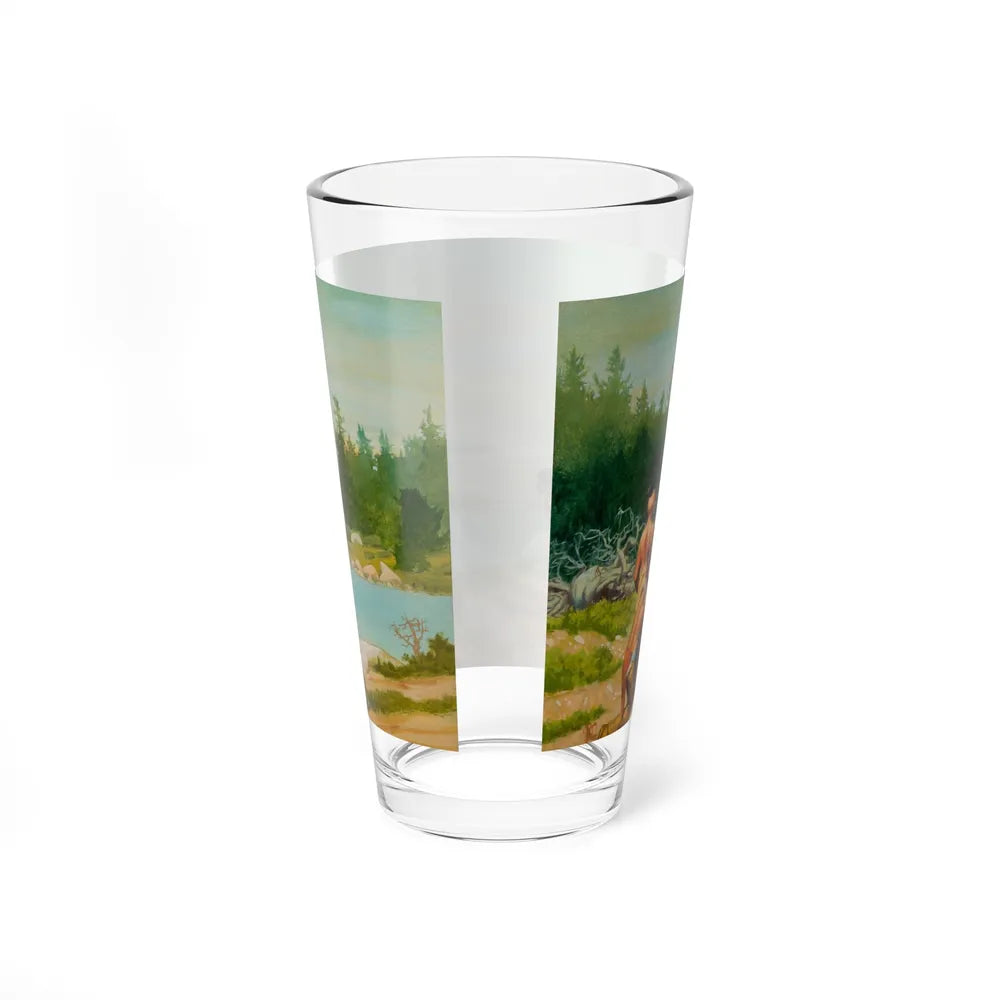 Squanto and the Miracle of Thanksgiving, interior illustrations (6), 2012 (Magazine Illustration) Pint Glass 16oz - Go Mug Yourself