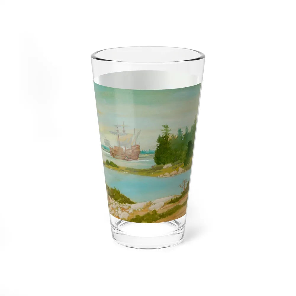 Squanto and the Miracle of Thanksgiving, interior illustrations (6), 2012 (Magazine Illustration) Pint Glass 16oz - Go Mug Yourself