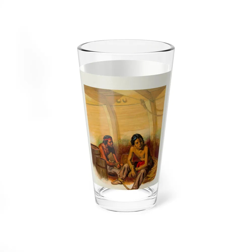 Squanto and the Miracle of Thanksgiving, interior illustrations (9), 2012 (Magazine Illustration) Pint Glass 16oz - Go Mug Yourself