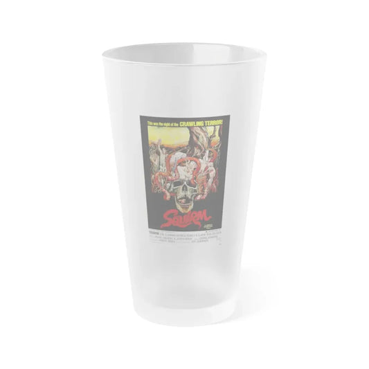 SQUIRM 1976 Movie Poster - Frosted Pint Glass 16oz 16oz Frosted - Go Mug Yourself