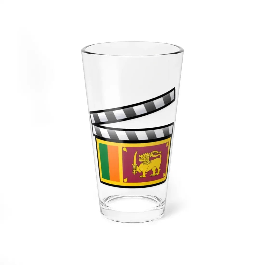 Sri Lanka film clapperboard (Sri Lanka) Pint Glass 16oz 16oz - Go Mug Yourself