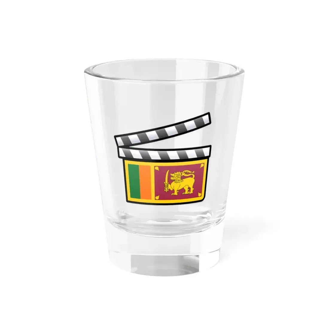 Sri Lanka film clapperboard (Sri Lanka) Shot Glass 1.5oz 1.5oz - Go Mug Yourself
