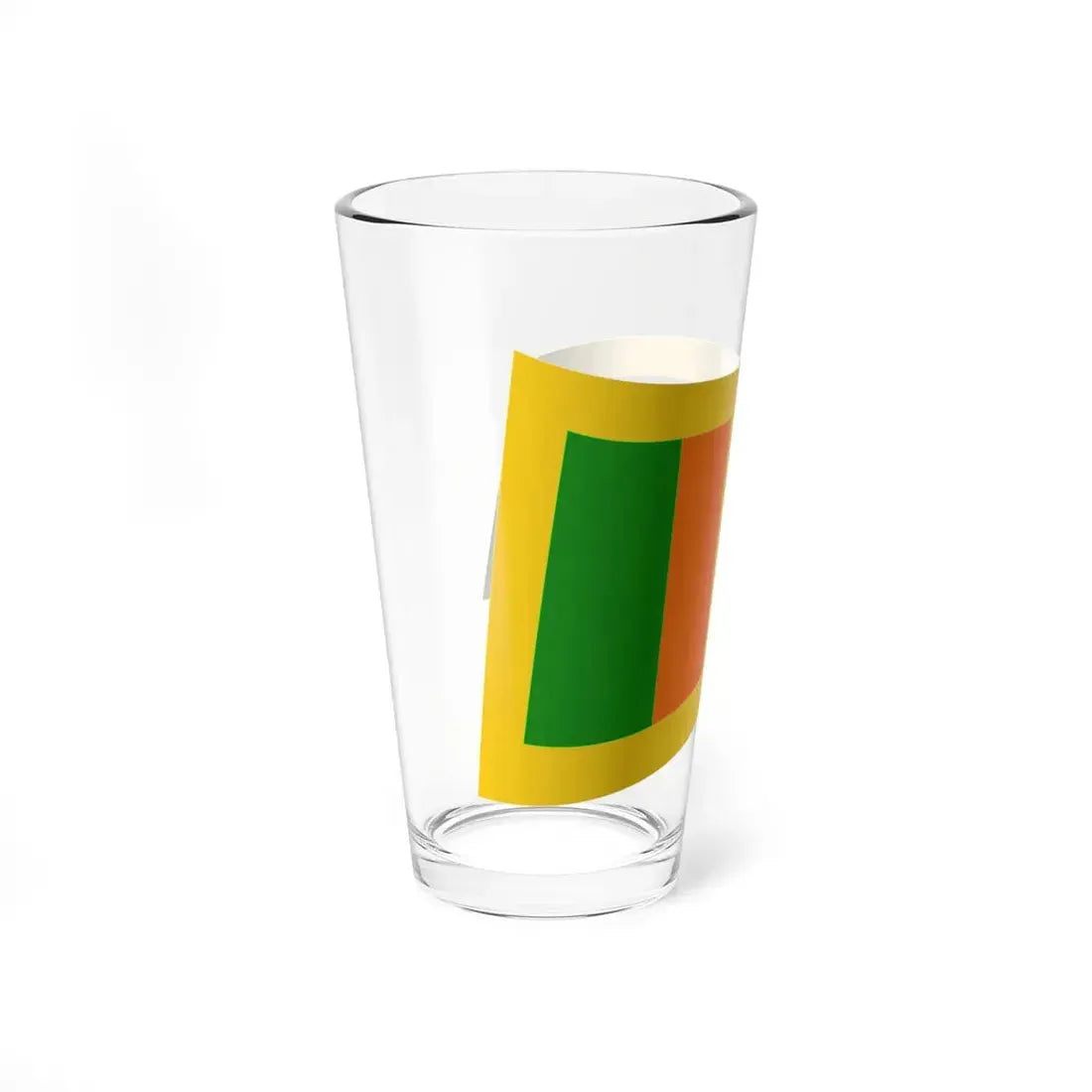 Sri Lanka Flag - iconic waving (Sri Lanka) Pint Glass 16oz - Go Mug Yourself