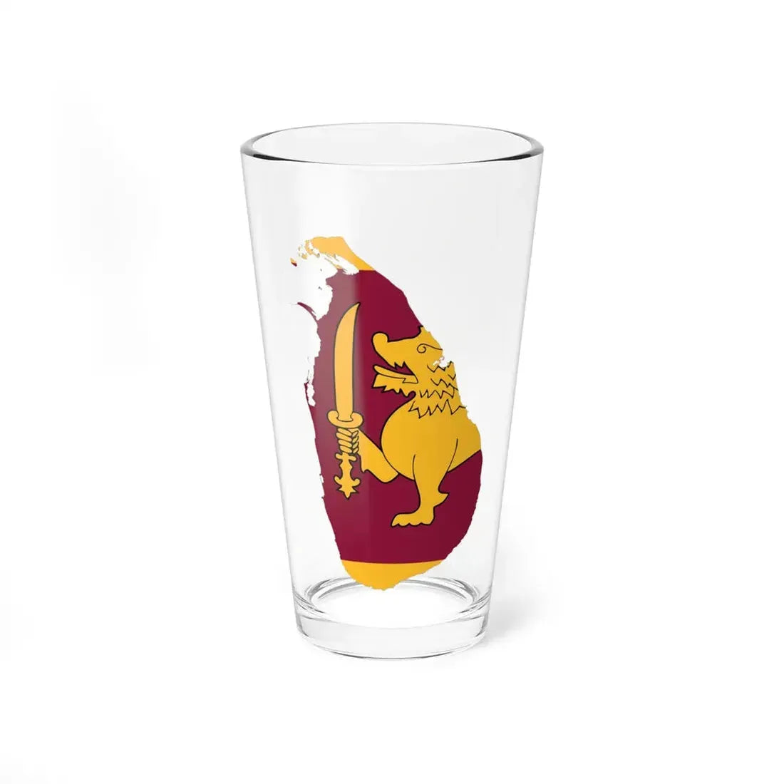 Sri Lanka-Flagmap (Sri Lanka) Pint Glass 16oz 16oz - Go Mug Yourself