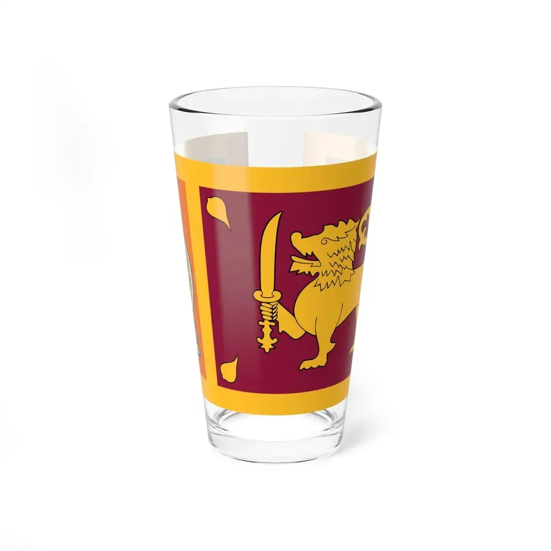 Sri Lankan Army Flag (Sri Lanka) Pint Glass 16oz 16oz - Go Mug Yourself