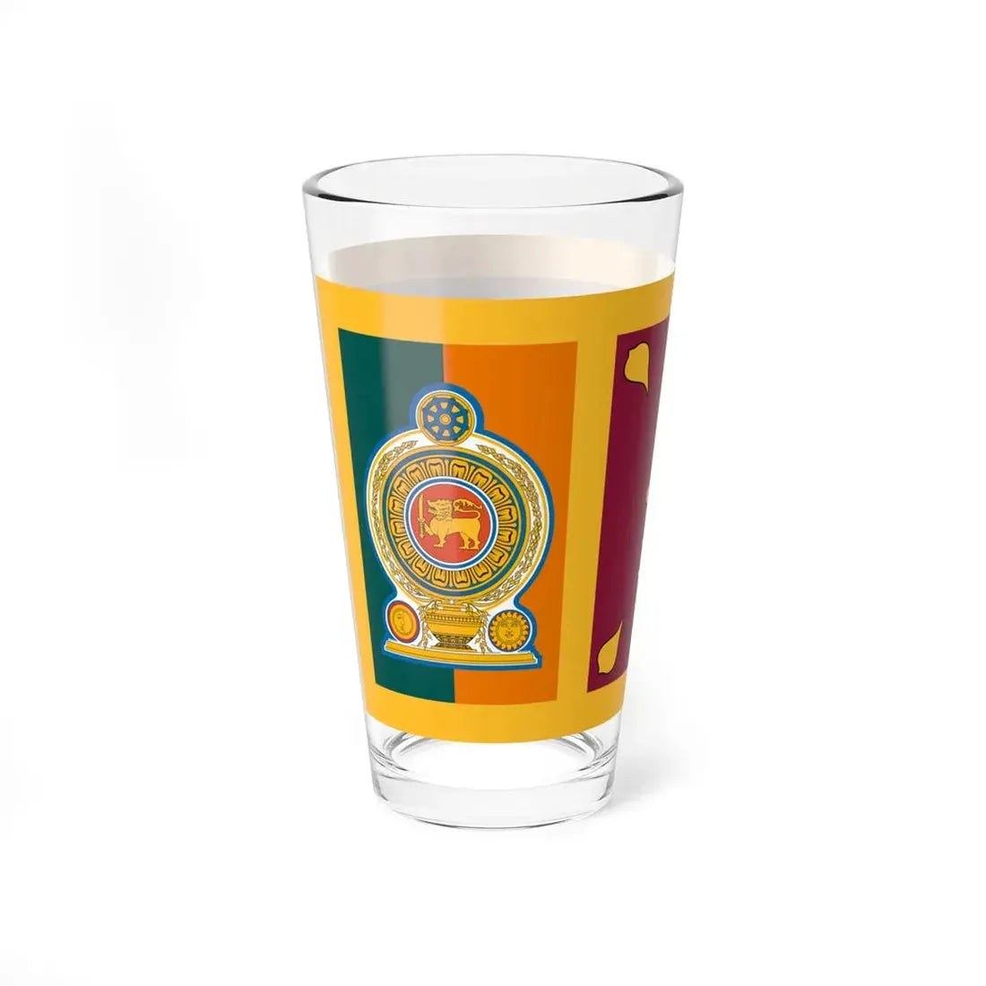 Sri Lankan Army Flag (Sri Lanka) Pint Glass 16oz - Go Mug Yourself