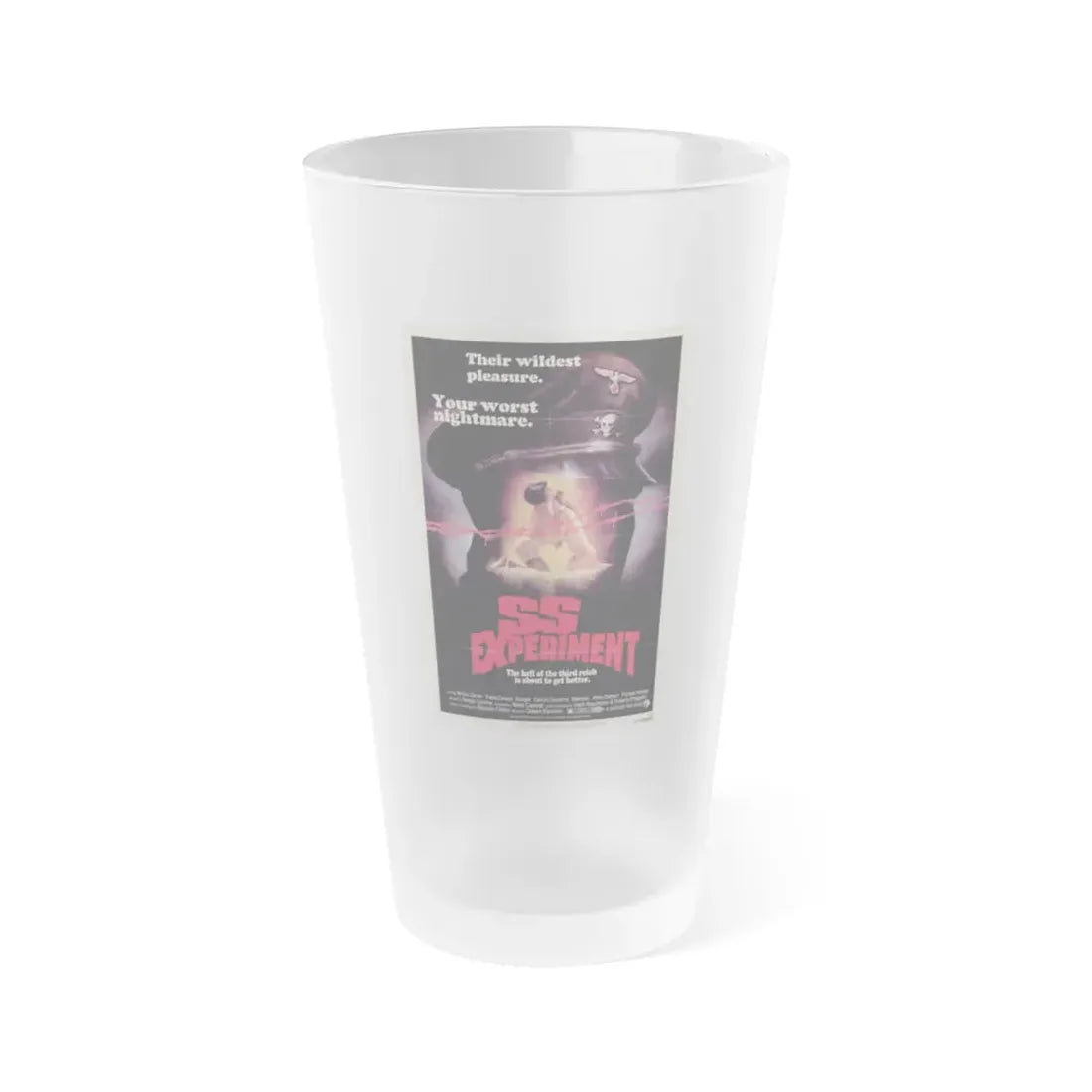 SS EXPERIMENT LOVE CAMP (2) 1976 Movie Poster - Frosted Pint Glass 16oz 16oz Frosted - Go Mug Yourself