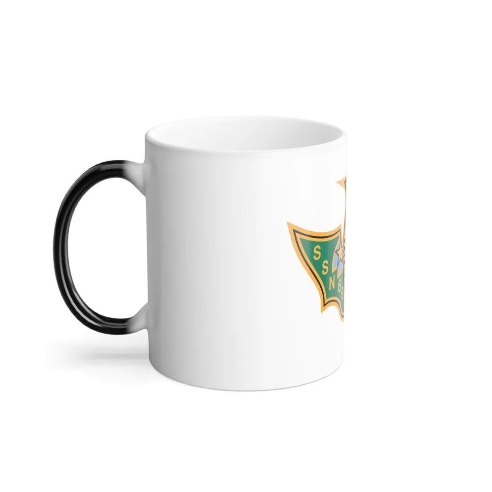 SSN 698 USS Bremerton Patriae Defensor AD Hoc Adsum (U.S. Navy) Color Changing Mug 11oz-Go Mug Yourself