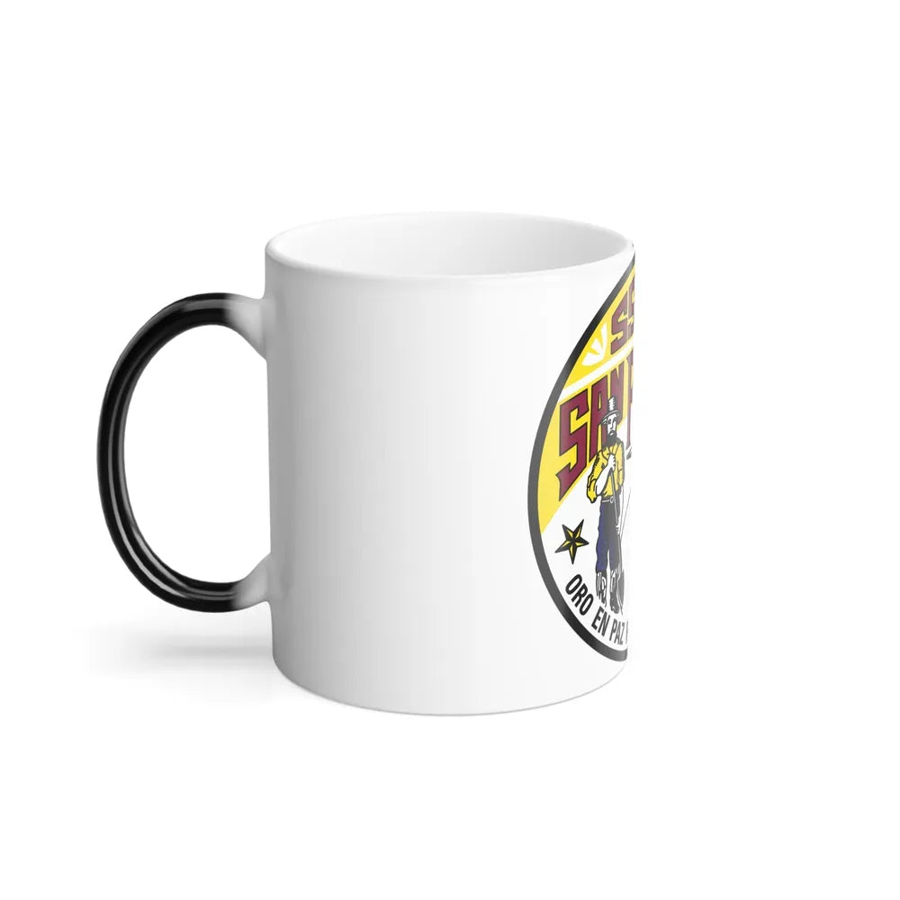 SSN711 San Francisco Oro En Paz Fierro En Guerra (U.S. Navy) Color Changing Mug 11oz-Go Mug Yourself