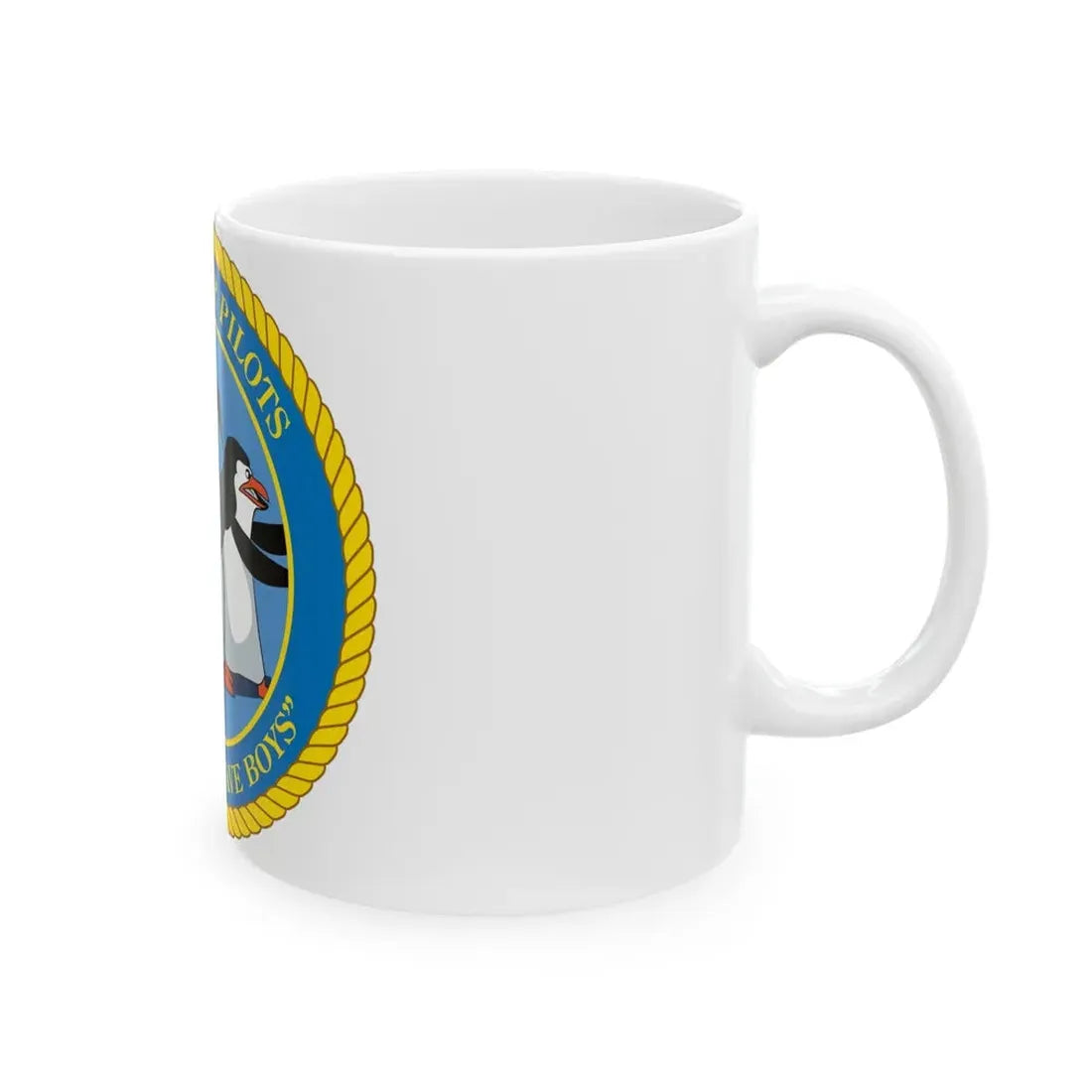 SSO Harbor Pilots Smile and Wave Boys (U.S. Navy) White Coffee Mug - Go Mug Yourself