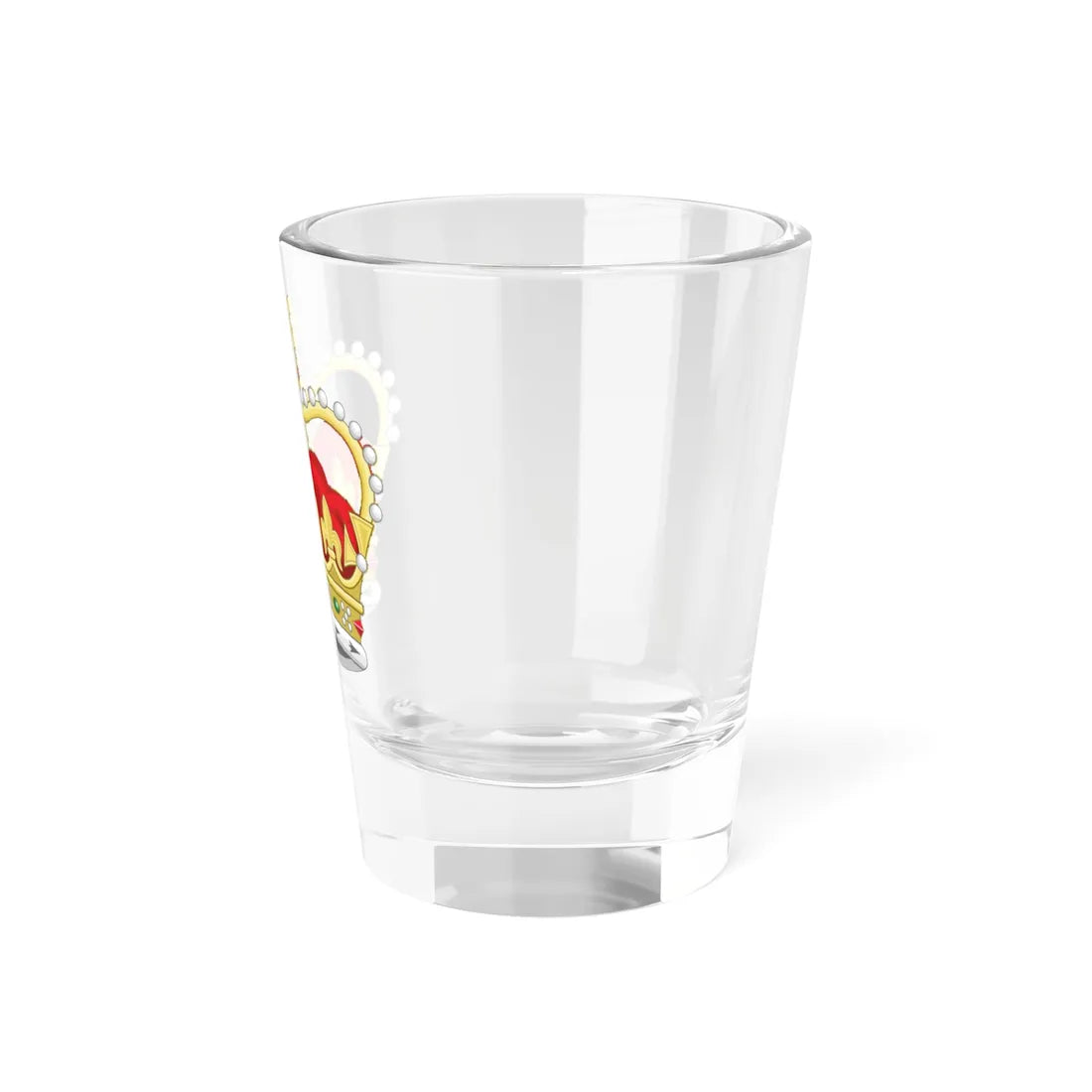St Edwards Crown 3D (United Kingdom) (Coat of Arms) Shot Glass 1.5oz - Go Mug Yourself