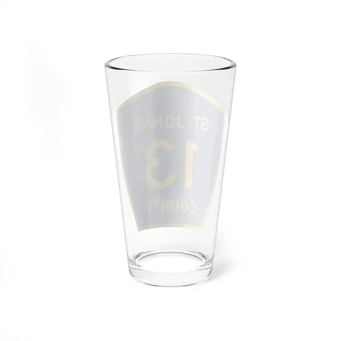 St. Johns County 13 (Florida) (Road Sign) Pint Glss 16oz - Go Mug Yourself
