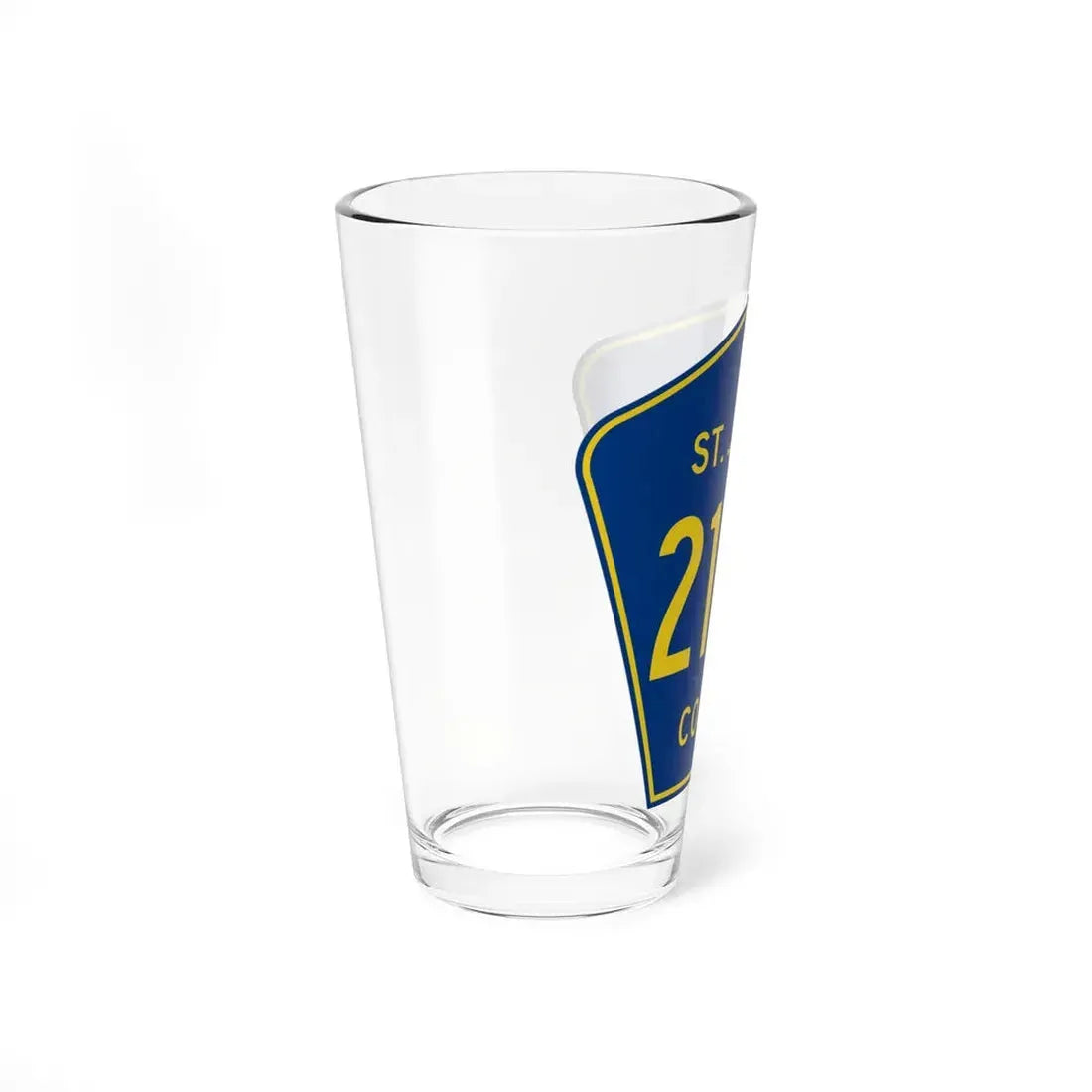 St. Johns County 210A (Florida) (Road Sign) Pint Glss 16oz - Go Mug Yourself