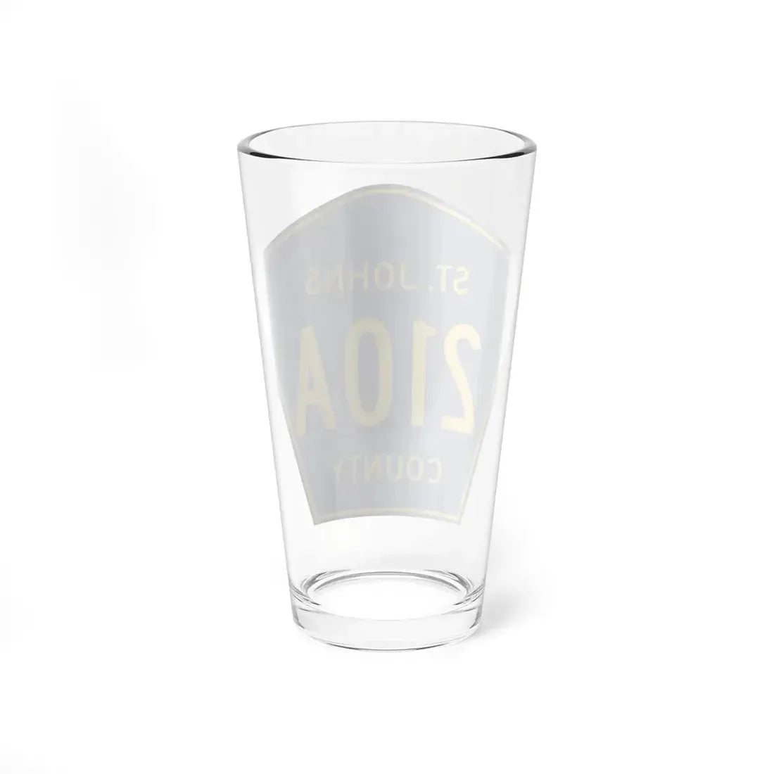 St. Johns County 210A (Florida) (Road Sign) Pint Glss 16oz - Go Mug Yourself