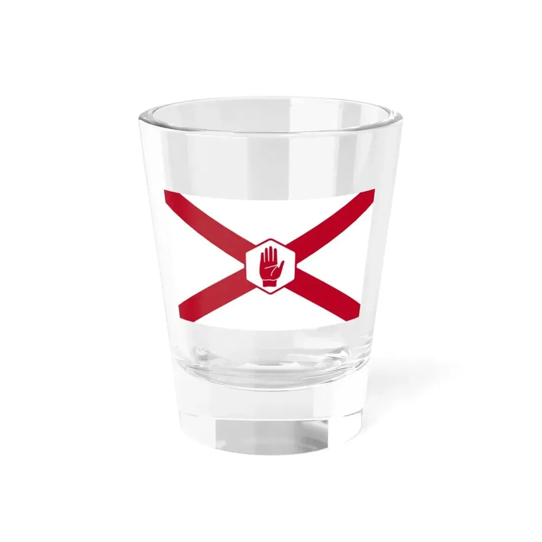 St. Patricks Northern Ireland Flag Hexagon (Ireland) Shot Glass 1.5oz 1.5oz - Go Mug Yourself