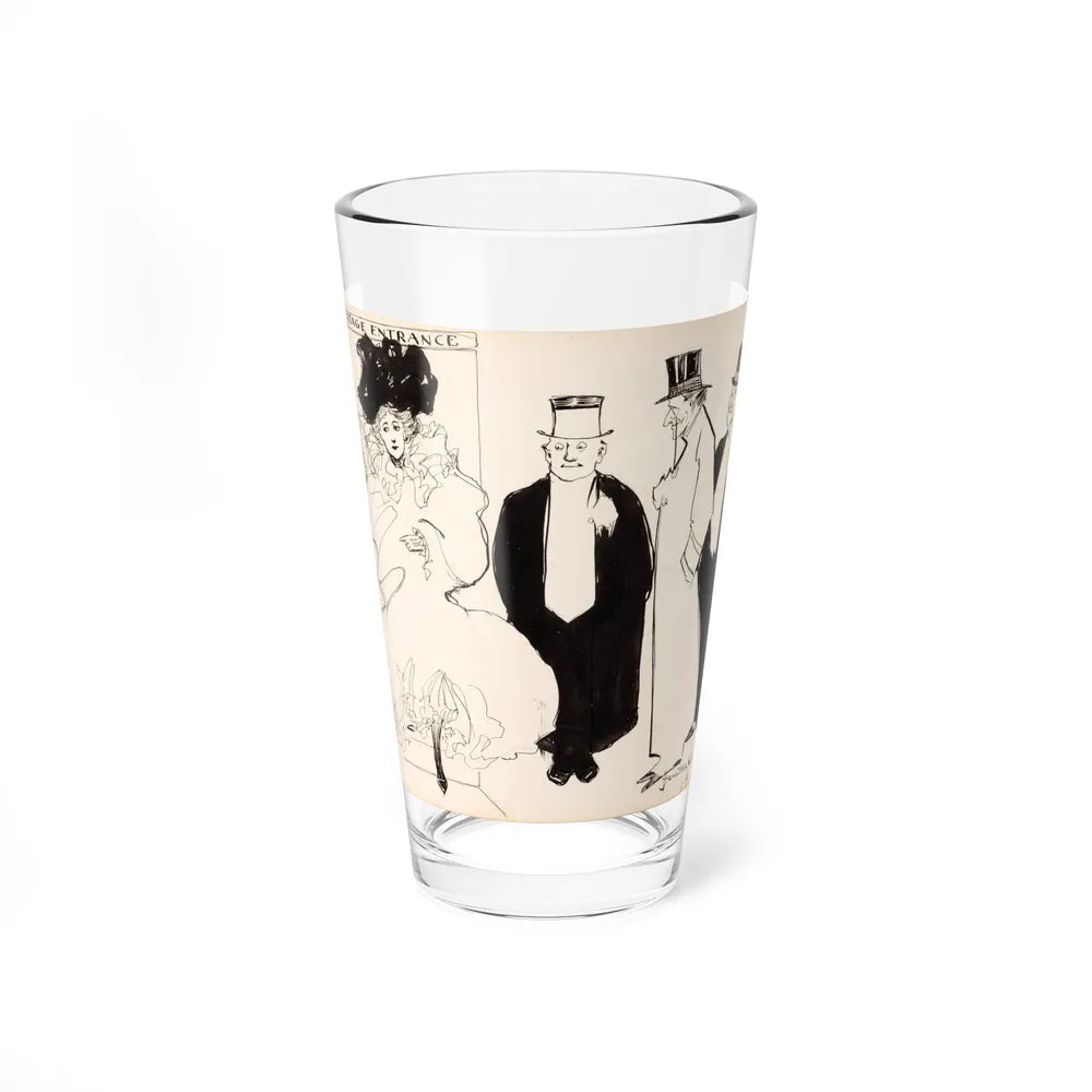 Stage Entrance (1907) (Magazine Illustration) Pint Glass 16oz 16oz - Go Mug Yourself