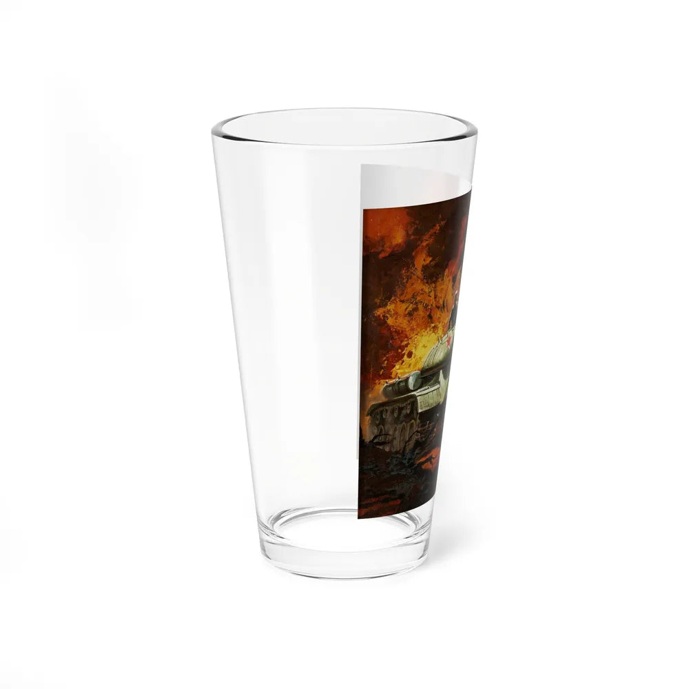 Stalin Tank Model Kit 323 Box Cover Illustration (Aurora, 1970) (Magazine Illustration) Pint Glass 16oz - Go Mug Yourself
