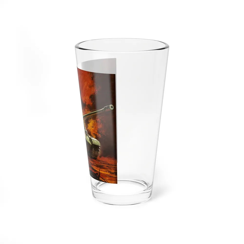 Stalin Tank Model Kit 323 Box Cover Illustration (Aurora, 1970) (Magazine Illustration) Pint Glass 16oz - Go Mug Yourself