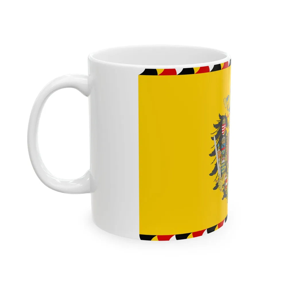 Standard of the Common Army Yellow (Austria) White Coffee Mug - Go Mug Yourself