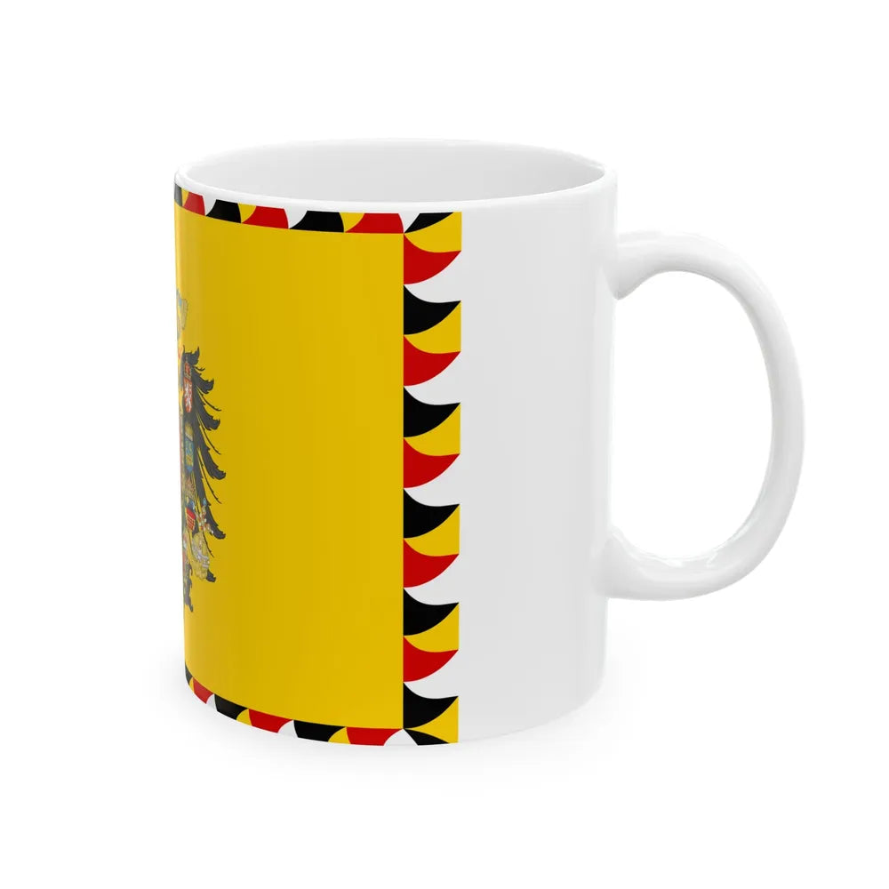 Standard of the Common Army Yellow (Austria) White Coffee Mug - Go Mug Yourself