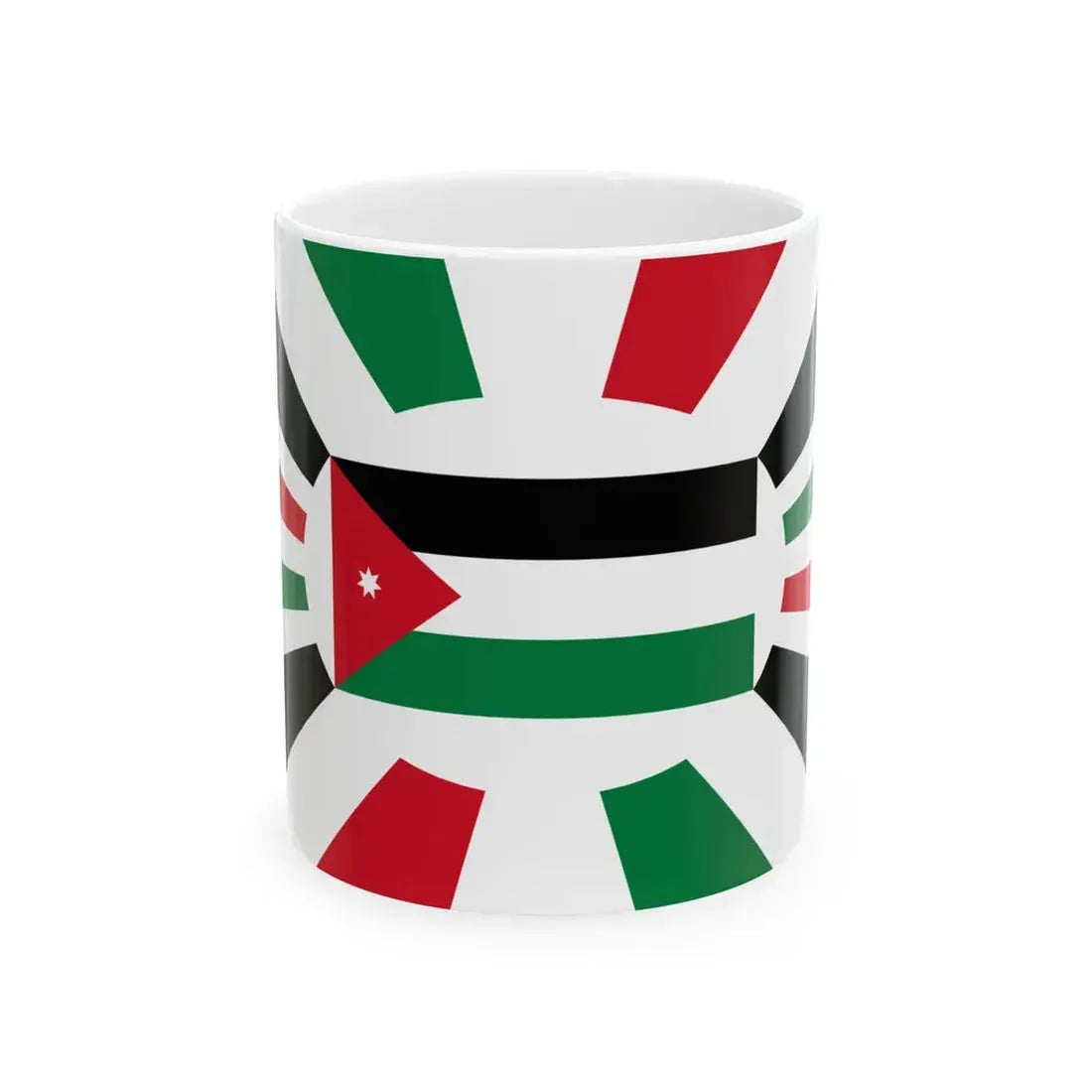 Standard of the Emir of Transjordan 1928-1939 (Jordan) White Coffee Mug 11oz - Go Mug Yourself