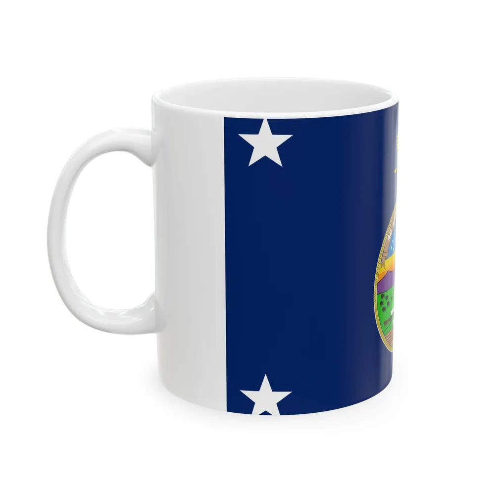 Standard of the Governor of Kansas pre-1961 (United States) White Coffee Mug - Go Mug Yourself