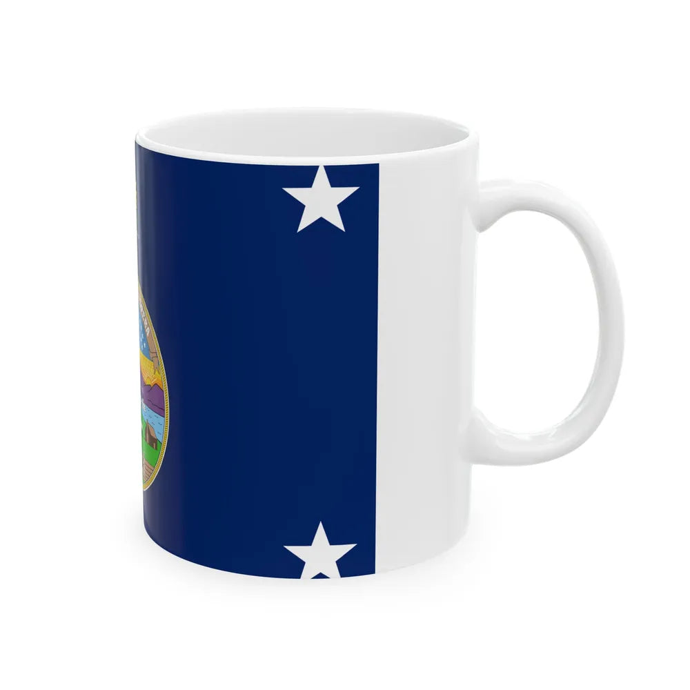 Standard of the Governor of Kansas pre-1961 (United States) White Coffee Mug - Go Mug Yourself
