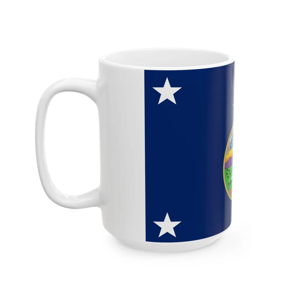 Standard of the Governor of Kansas pre-1961 (United States) White Coffee Mug - Go Mug Yourself