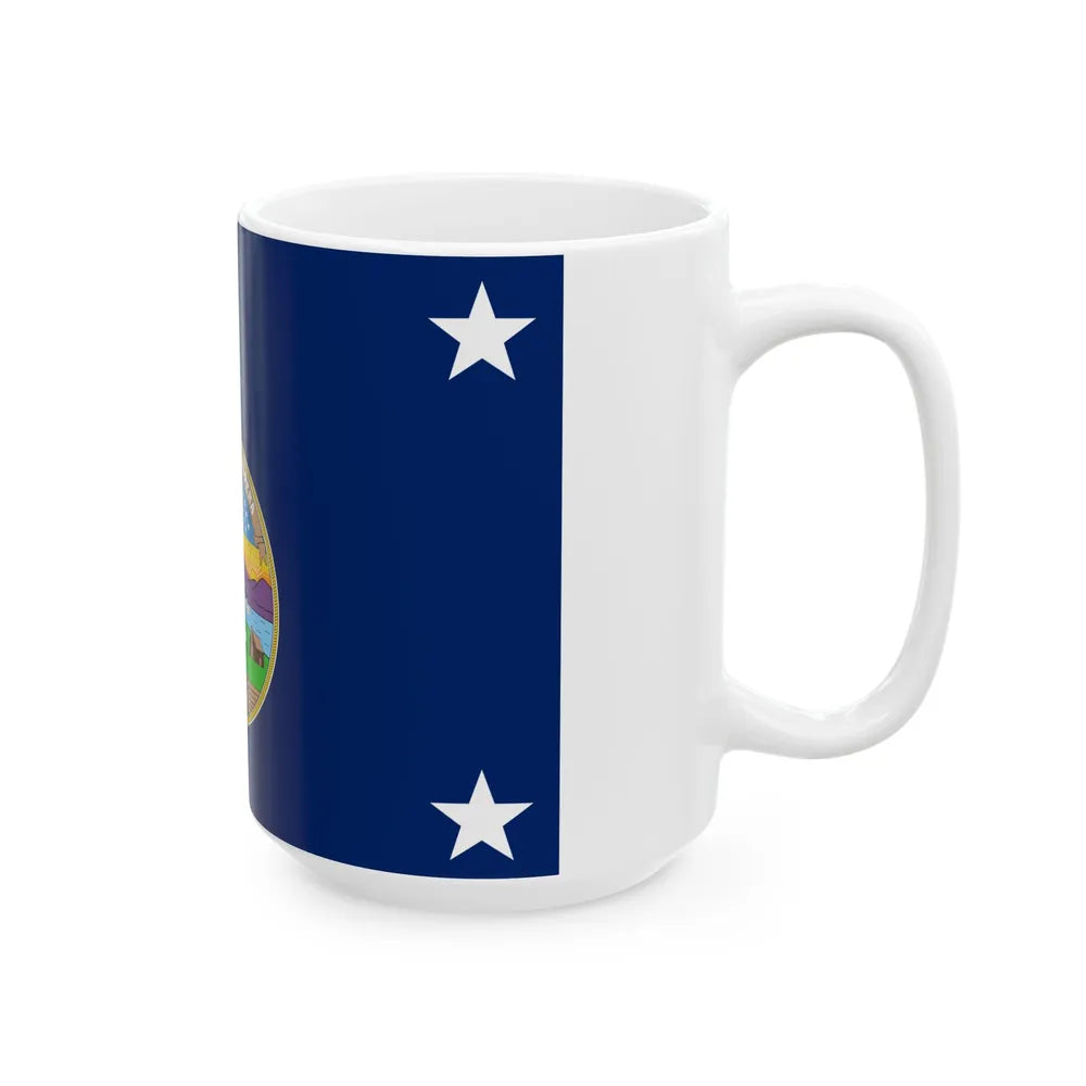 Standard of the Governor of Kansas pre-1961 (United States) White Coffee Mug - Go Mug Yourself
