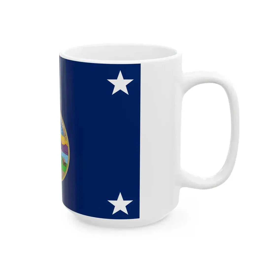 Standard of the Governor of Kansas pre-1961 (United States) White Coffee Mug - Go Mug Yourself