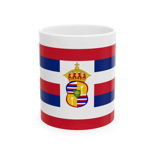 Standard of the King Kalakaua (United States) White Coffee Mug 11oz - Go Mug Yourself