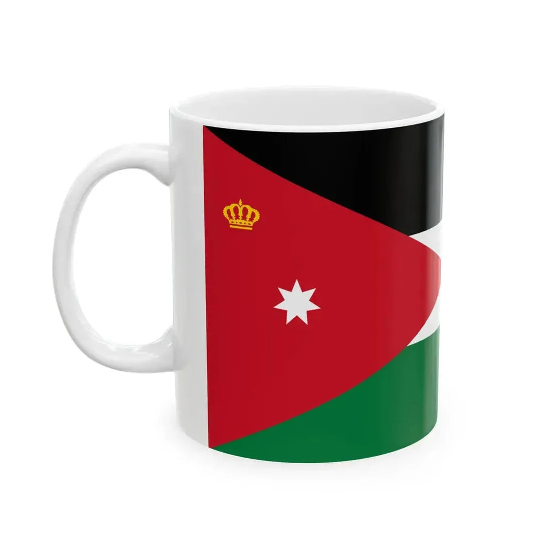 Standard of the King of Jordan (Jordan) White Coffee Mug - Go Mug Yourself
