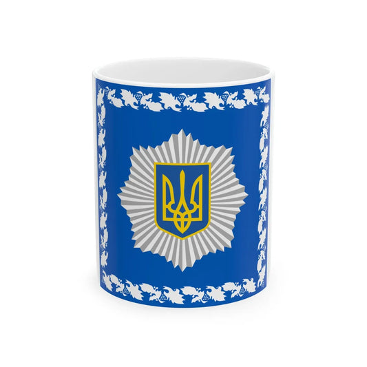 Standard of the Minister of Internal Affairs of Ukraine (Ukraine) White Coffee Mug 11oz - Go Mug Yourself