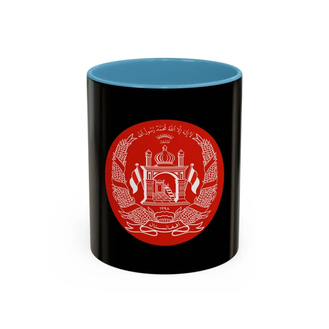 Standard of the President of Afghanistan - Accent Coffee Mug 11oz Light Blue - Go Mug Yourself