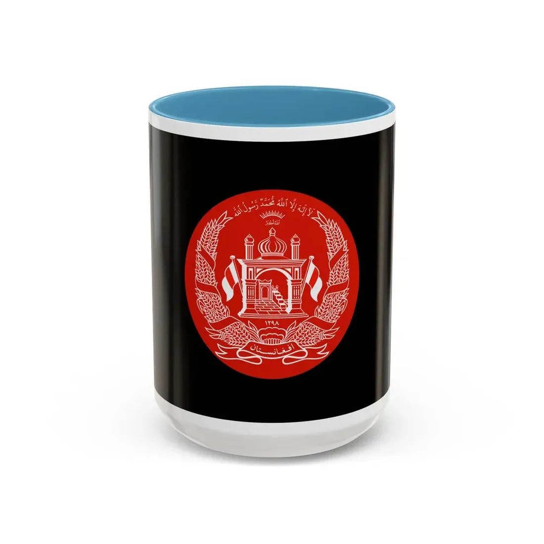 Standard of the President of Afghanistan - Accent Coffee Mug 15oz Light Blue - Go Mug Yourself