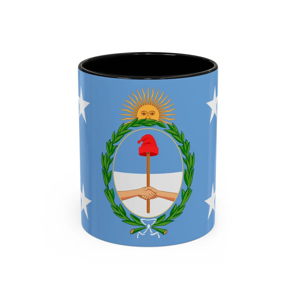 Standard of the President of Argentina Afloat - Accent Coffee Mug 11oz Black - Go Mug Yourself