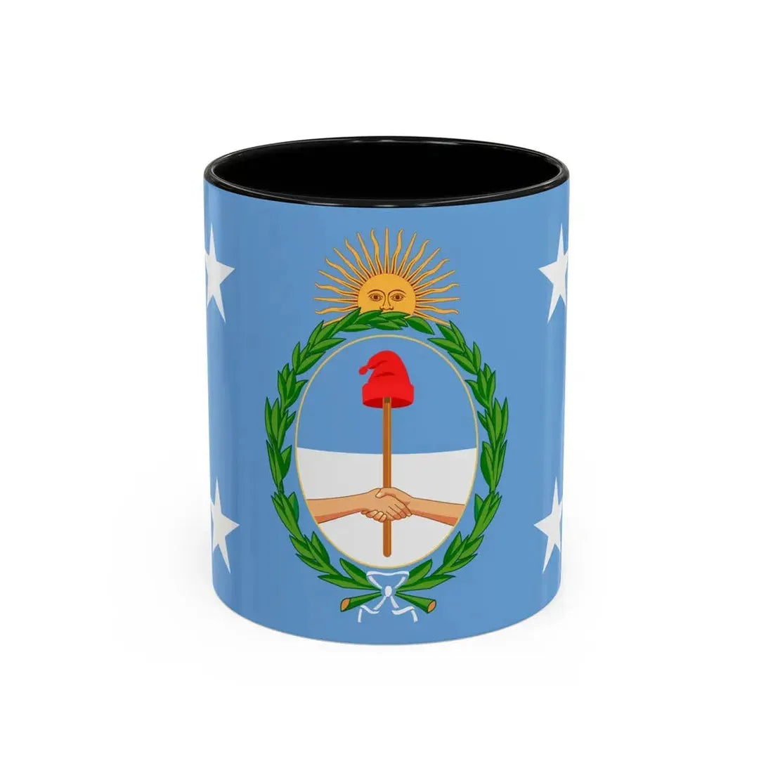 Standard of the President of Argentina Afloat - Accent Coffee Mug 11oz Black - Go Mug Yourself