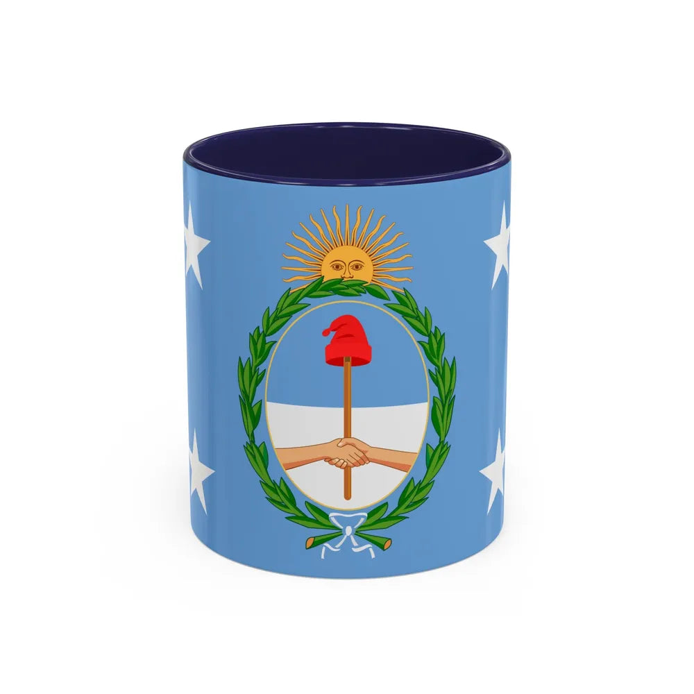 Standard of the President of Argentina Afloat - Accent Coffee Mug 11oz Navy - Go Mug Yourself