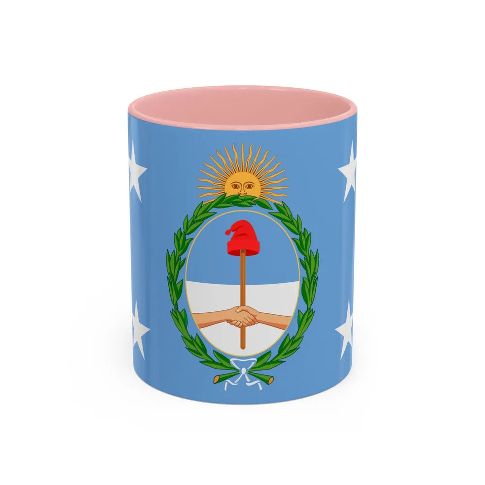 Standard of the President of Argentina Afloat - Accent Coffee Mug 11oz Pink - Go Mug Yourself