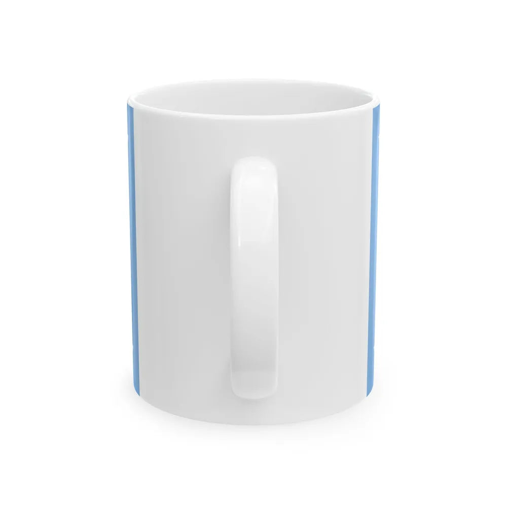 Standard of the President of Argentina Afloat (Argentina) White Coffee Mug - Go Mug Yourself