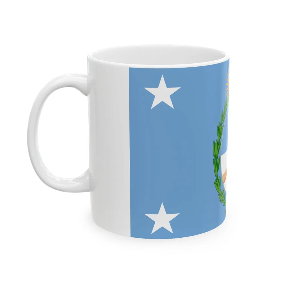 Standard of the President of Argentina Afloat (Argentina) White Coffee Mug - Go Mug Yourself