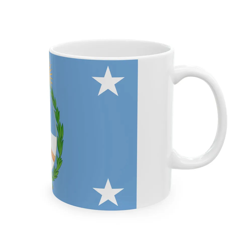 Standard of the President of Argentina Afloat (Argentina) White Coffee Mug - Go Mug Yourself