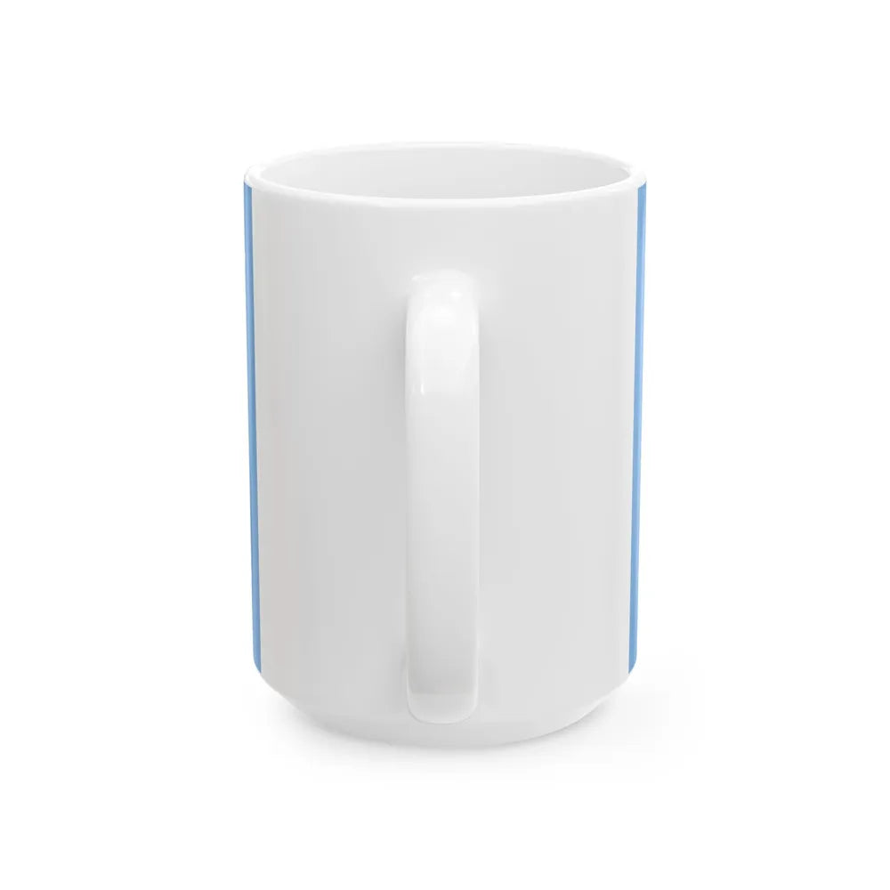 Standard of the President of Argentina Afloat (Argentina) White Coffee Mug - Go Mug Yourself