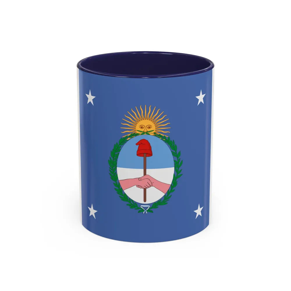 Standard of the President of Argentina Land - Accent Coffee Mug 11oz Navy - Go Mug Yourself