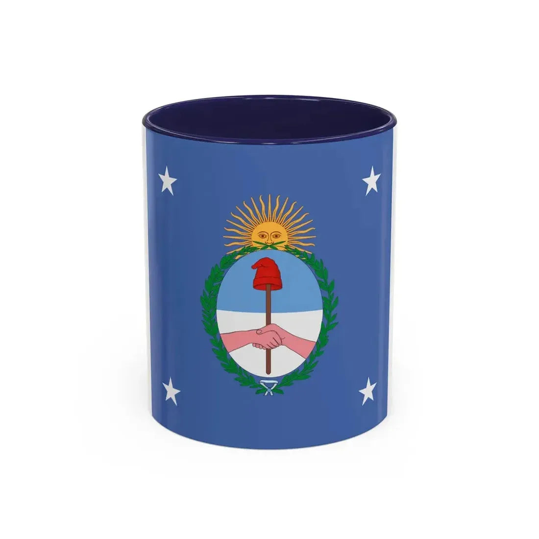 Standard of the President of Argentina Land - Accent Coffee Mug 11oz Navy - Go Mug Yourself