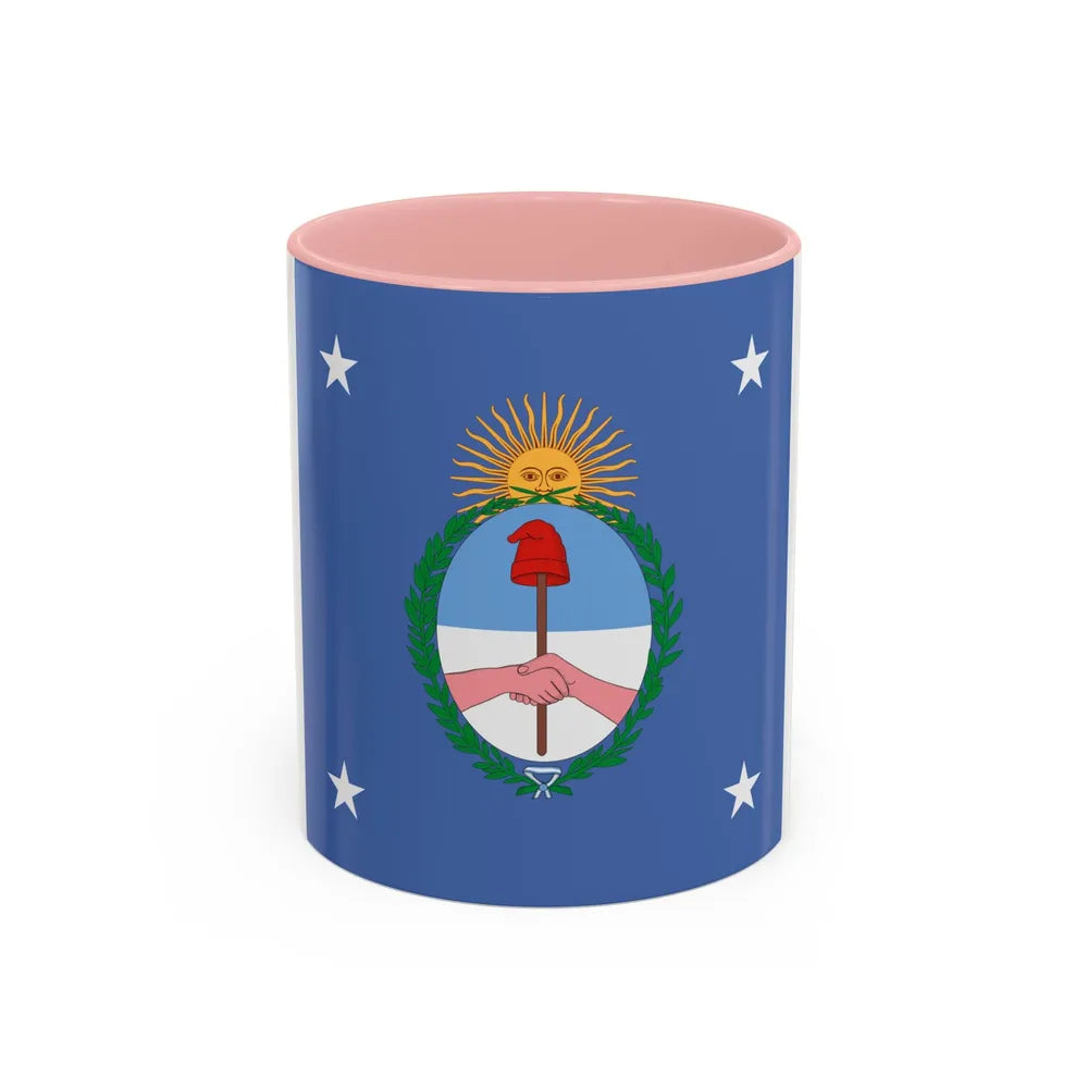 Standard of the President of Argentina Land - Accent Coffee Mug 11oz Pink - Go Mug Yourself